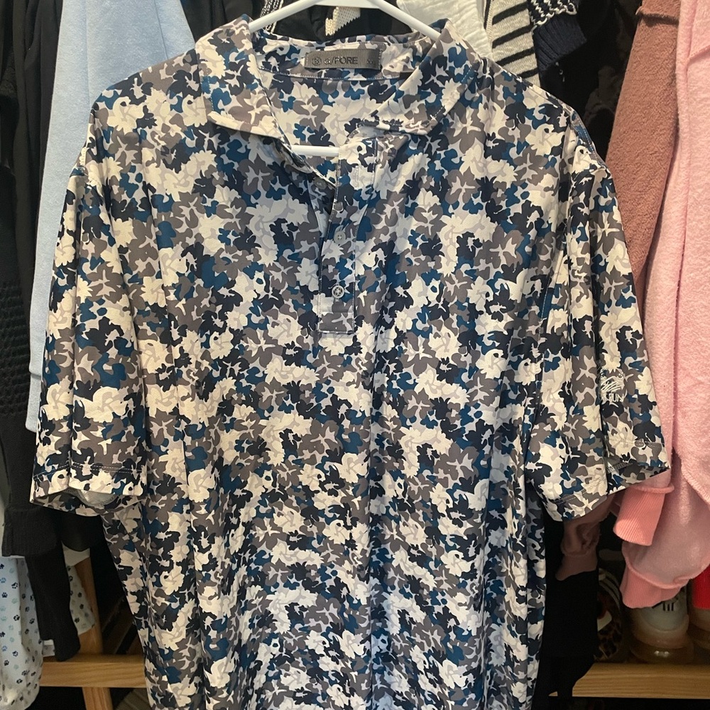 G/FORE Camouflage Print golf shirt